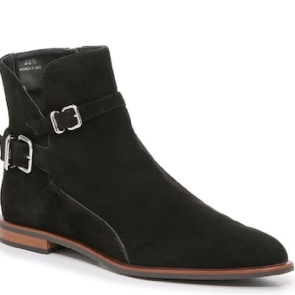 New without Box Tod's Gomma Fem 58A Black Suede Tronchetto Ankle Bootie 34.5